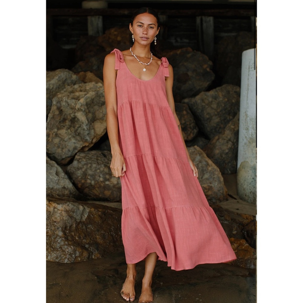 Rachel Pally Adelaide Linen Blend Dress
